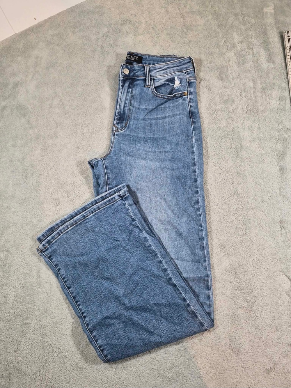 Judy Blue High Rise Wide Leg Jeans Light Wash Size 7/28